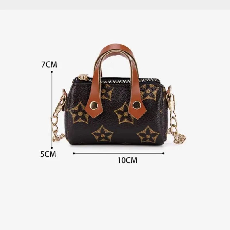 Mini Printed Shoulder Pillow Bag – Earphone Case, Coin Purse, and Small Item Storage