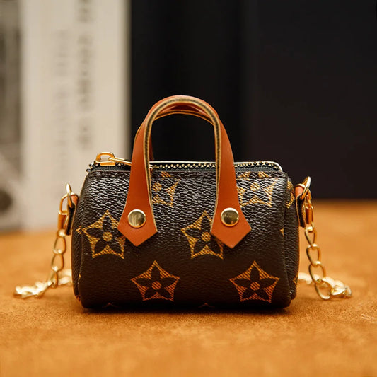 Mini Printed Shoulder Pillow Bag – Earphone Case, Coin Purse, and Small Item Storage